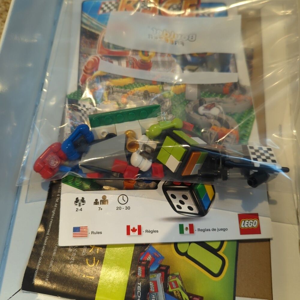 LEGO Race 3000  Car Racing Board Game #3839 2009 Complete Box Manual - Picture 5 of 6